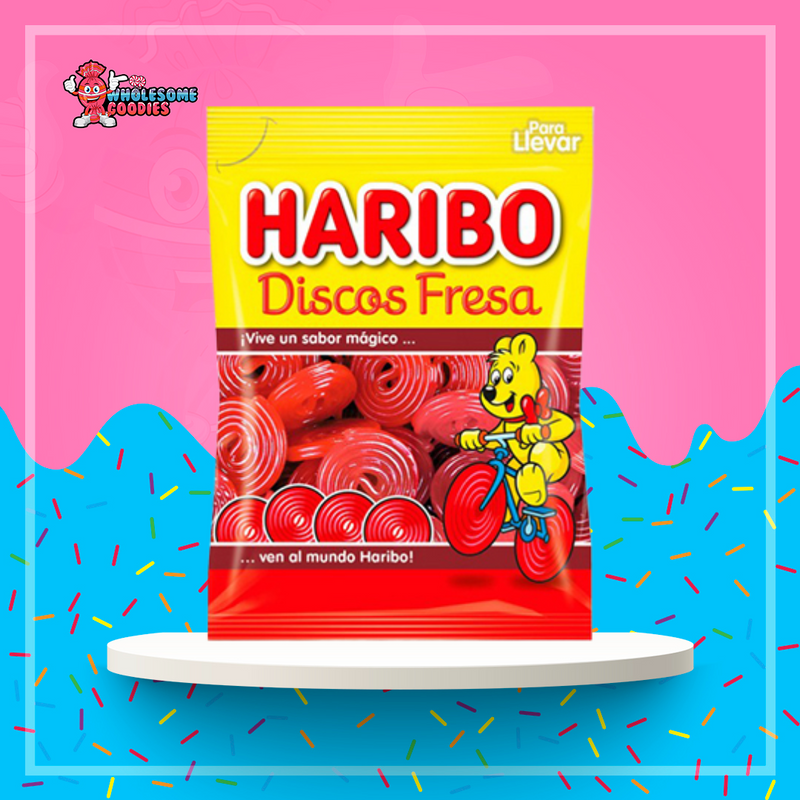 Discos de Fresa Haribo 80g (España) Discos de Fresa Haribo 80g (España)