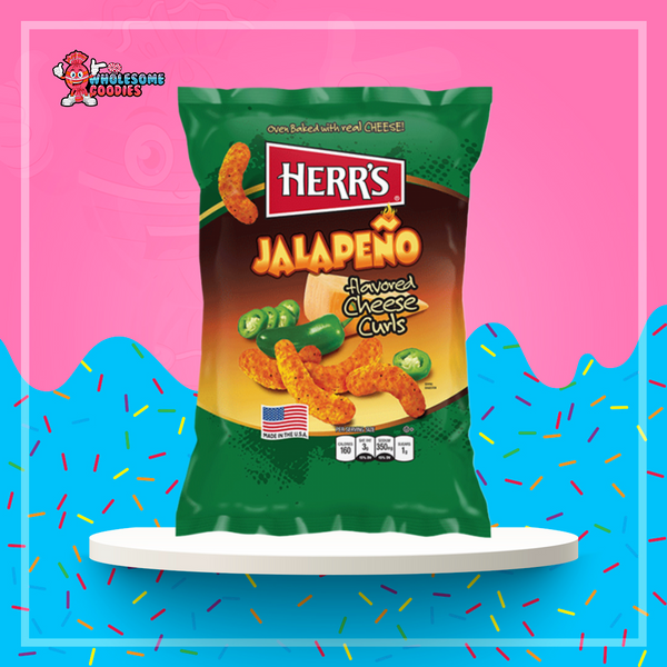 Herr's Cheese Curls - Jalapeno Flavour Puffs - 1oz (29g)
