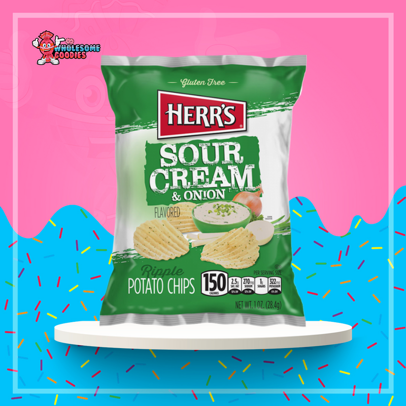 Herr's Sour Cream & Onion Potato Chips 1oz (28g)