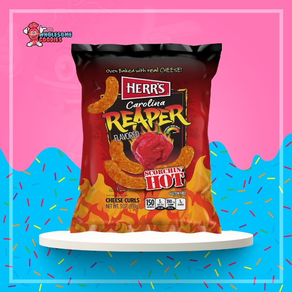 Herr's Carolina Reaper Flavoured Cheese Curls 1oz (28.4g)