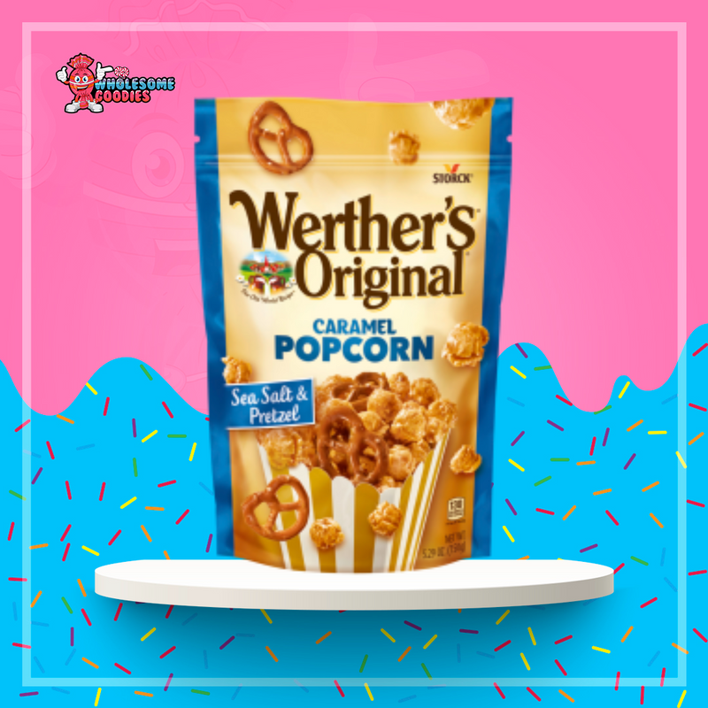 Werther's Sea Salt & Pretzel Caramel Popcorn (150g)