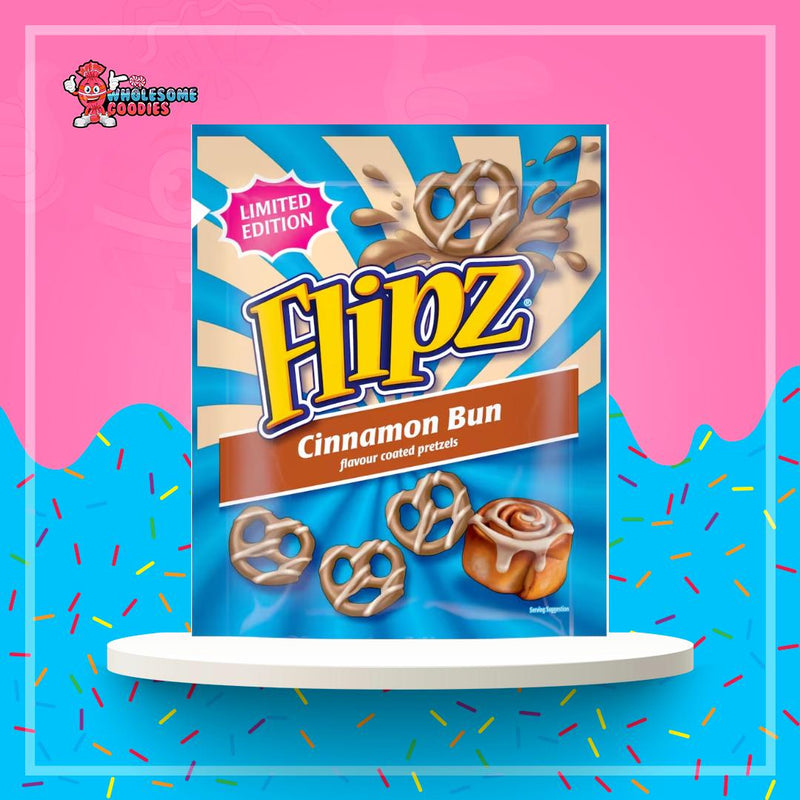 Flipz Cinnamon Bun Flavour Coated Pretzels 90g