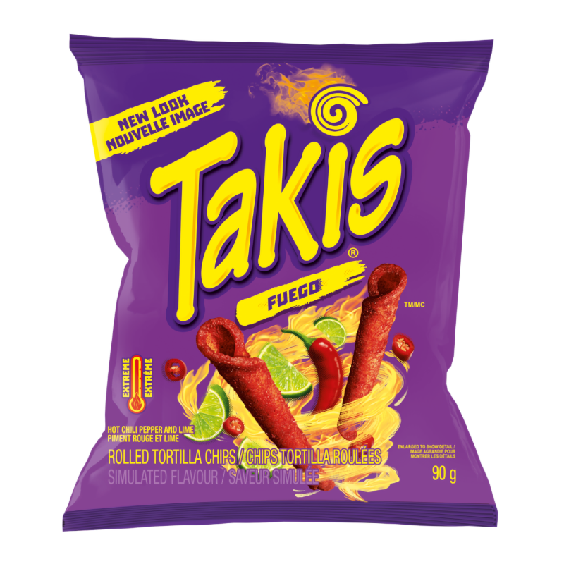 Takis Fuego Rolled Tortilla Corn Chips - 26.4g