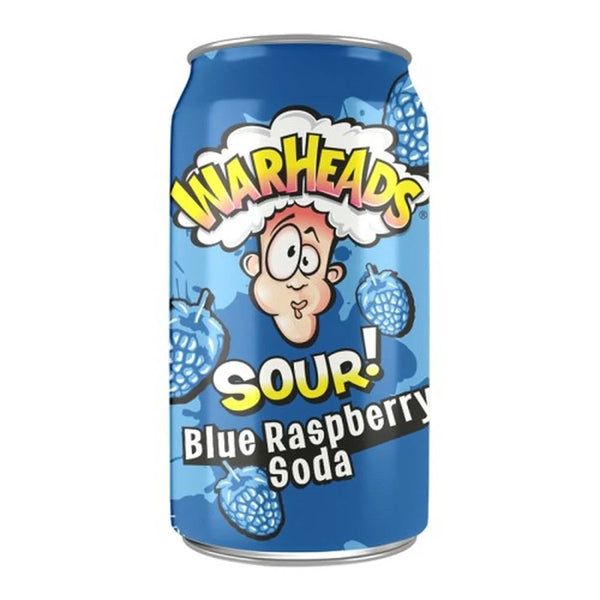 Warheads Sour Blue Raspberry Soda 330ml