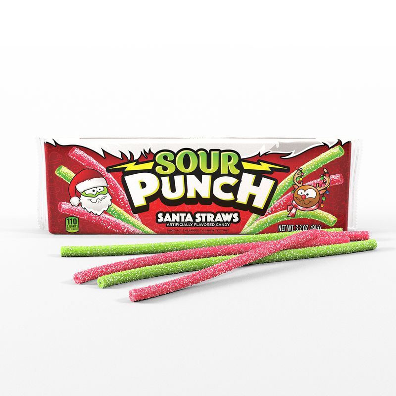 Sour Punch Santa Straws (91g)