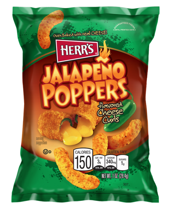 Herr's Jalapeno Cheesy Curls 1oz (29g)
