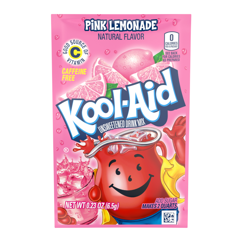 Kool Aid Pink Lemonade Unsweetened Drink Mix Sachet 0.23oz (6.5g)